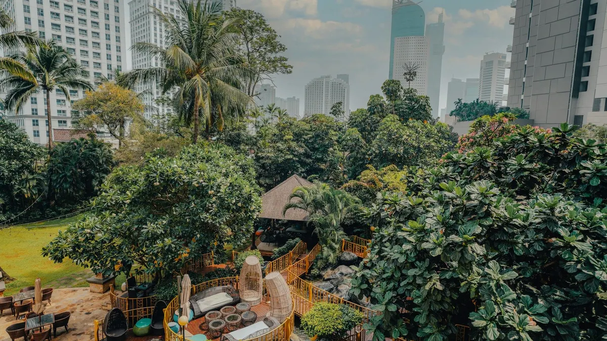 Illustrasi. Ruang Terbuka Hijau (RTH) di kecamatan Jakarta 