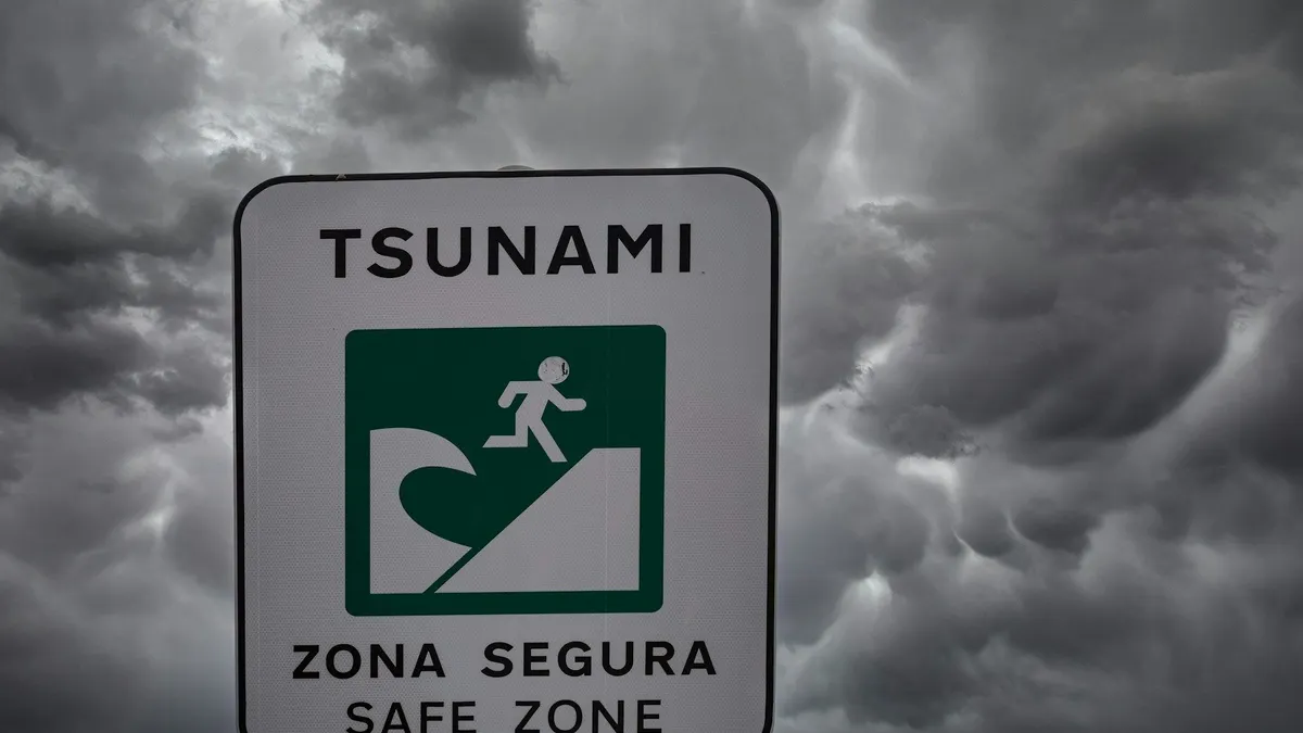Ilustrasi Tanda Tsunami