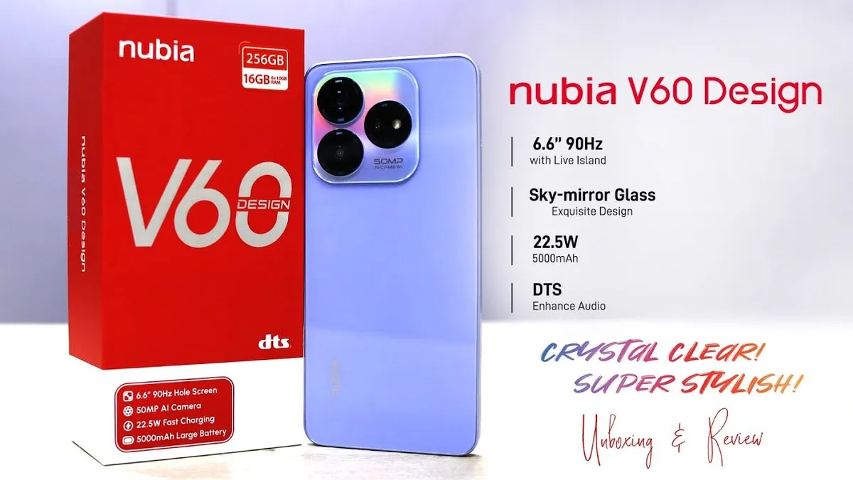 Nubia V60 Design