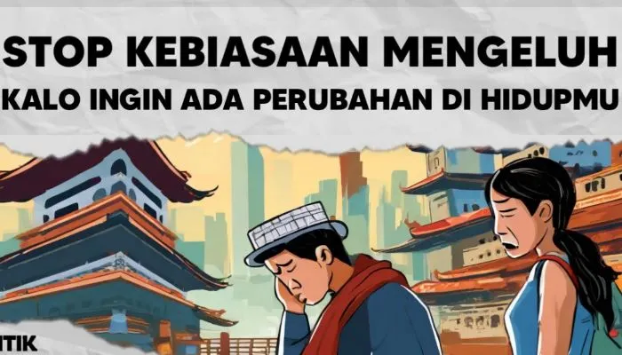 Ilustrasi kebiasaan mengeluh
