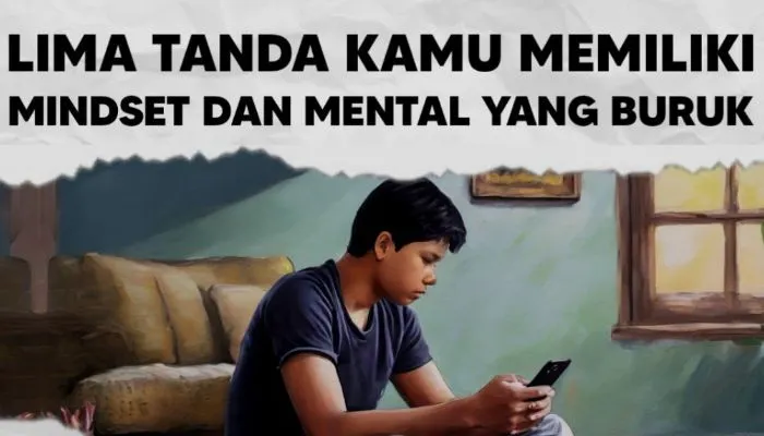 Ilustrasi mindset dan mental yang buruk