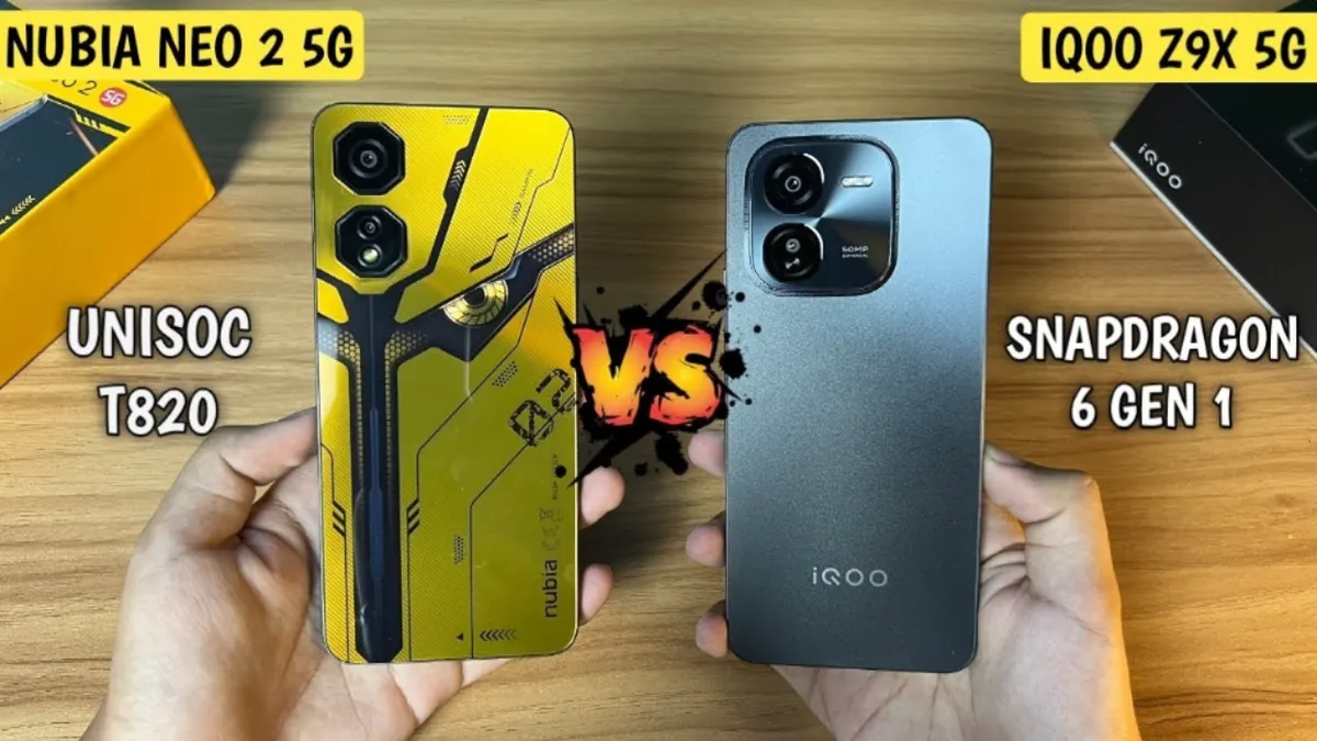 Nubia Neo 2 5G unggul di frame rate, sedangkan iQoo Z9x lebih stabil di suhu.