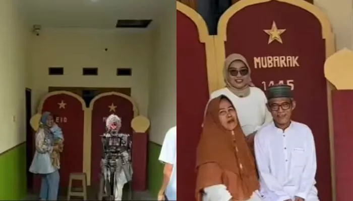 Viral! Manfaatkan Momen Lebaran, Pria Ini Buka Photobox di Rumah dengan Tarif Murah