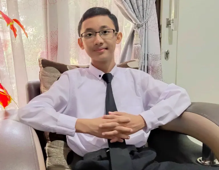 Rafa Hazwan Abqary Andriansyah, siswa kelas XII SMA Pribadi Bandung.
