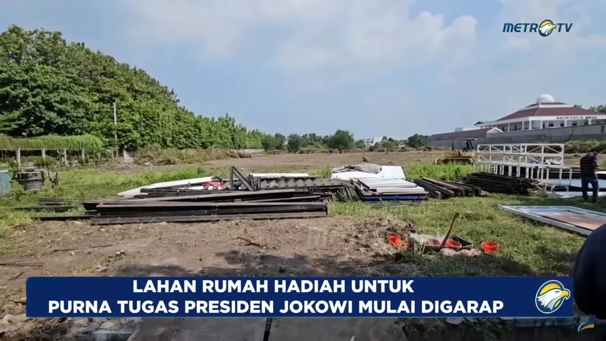 Pembangunan rumah pensiun Presiden Joko Widodo di Desa Blulukan, Kecamatan Colomadu sudah mulai digarap.