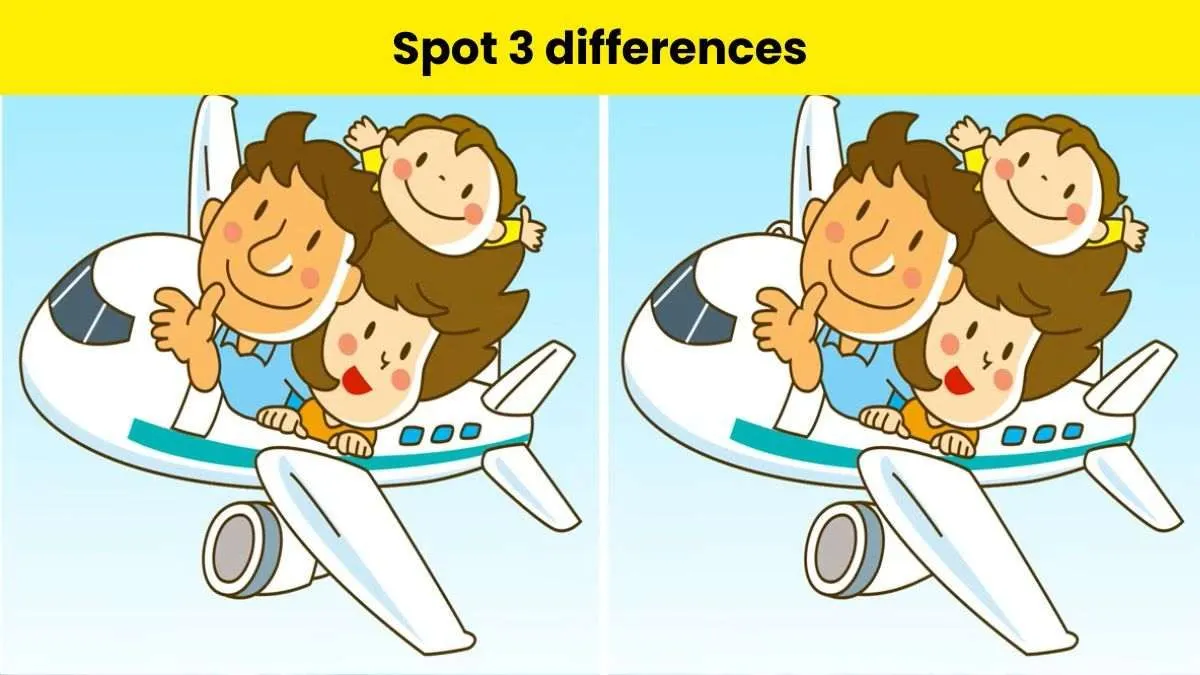 Tes IQ: Pertajam Daya Ingat Visual dengan Menemukan 3 Perbedaan pada Gambar Keluarga dalam Pesawat Ini, Uji Kemampuan Observasimu