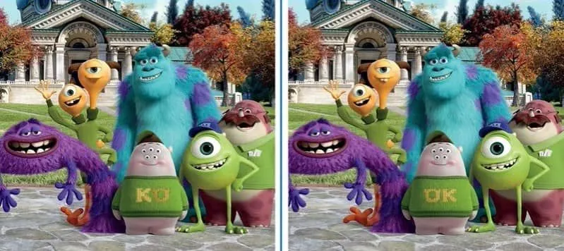 Tes IQ: Punya Visual Tajam? Temukan 3 Perbedaan di Gambar Serial Monsters University untuk Buktikan Kemampuan Observasimu
