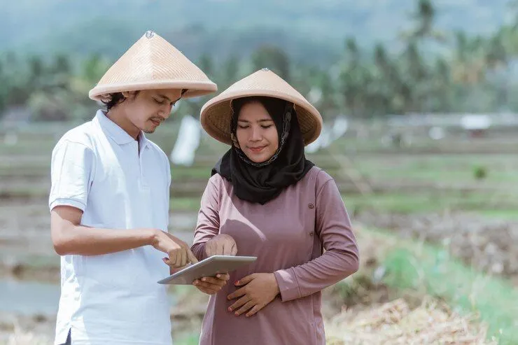 Ilustrasi Petani di Desa