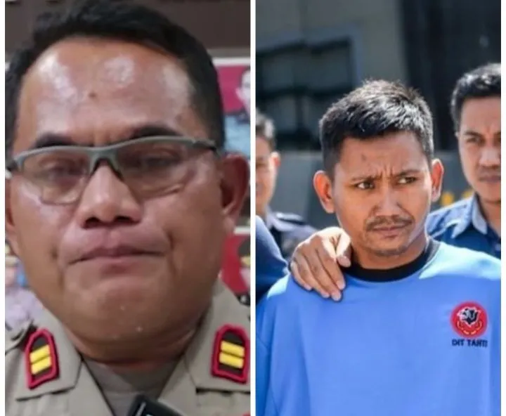 Kolase Foto Iptu Rudiana dan Pegi Setiawan