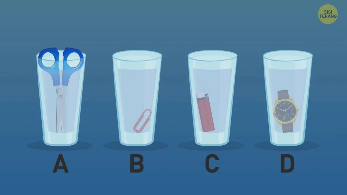 Tes IQ: Gelas Mana yang Airnya Paling Banyak?