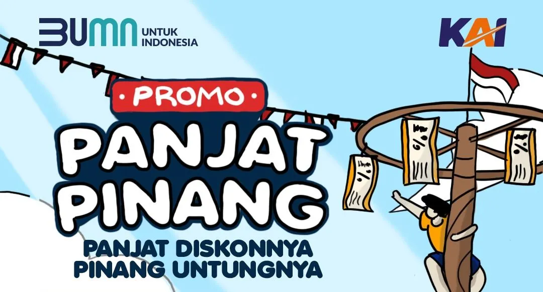 Tiket Kereta Diskon 79% di HUT RI ke-79, KAI Daop 2 Bandung Luncurkan Promo Panjat Pinang