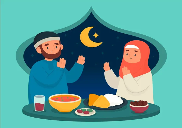 Ilustrasi sahur untuk puasa Syawal
