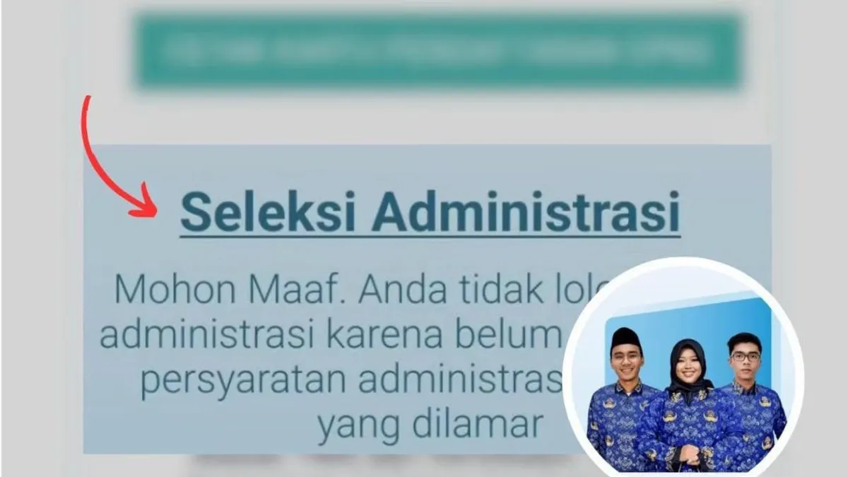Apa itu TMS CPNS 2024 dan penyebab tidak lolos administrasi.
