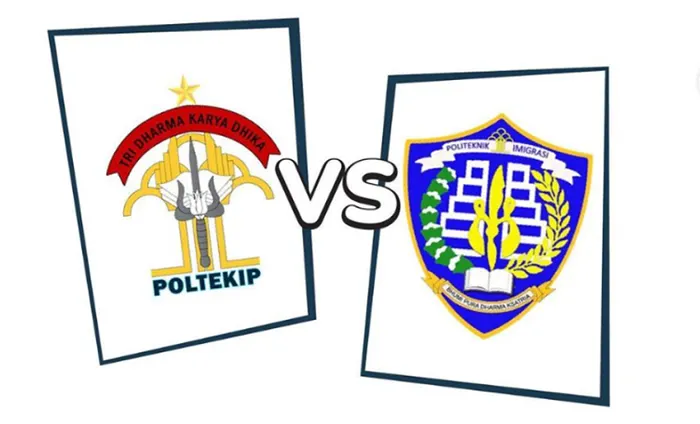 Poltekip dan Poltekim adalah sekolah kedinasan di bawah Kemenkumham atau Kementerian Hukum dan HAM.