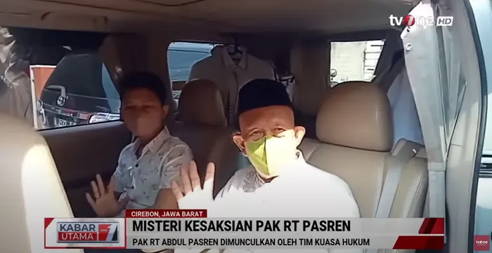 Ketua RT Abdul Pasren kembali muncul ke publik