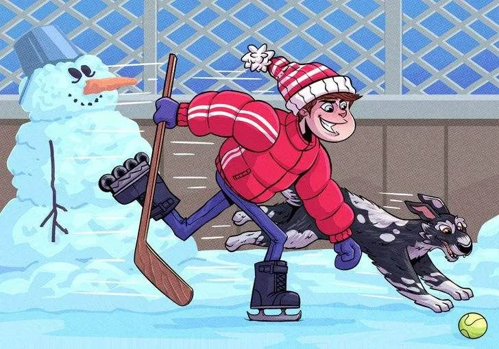 Tes IQ: Apa yang Salah dari Gambar Pria Main Ice Skating? Jawab dalam Waktu 6 Detik!