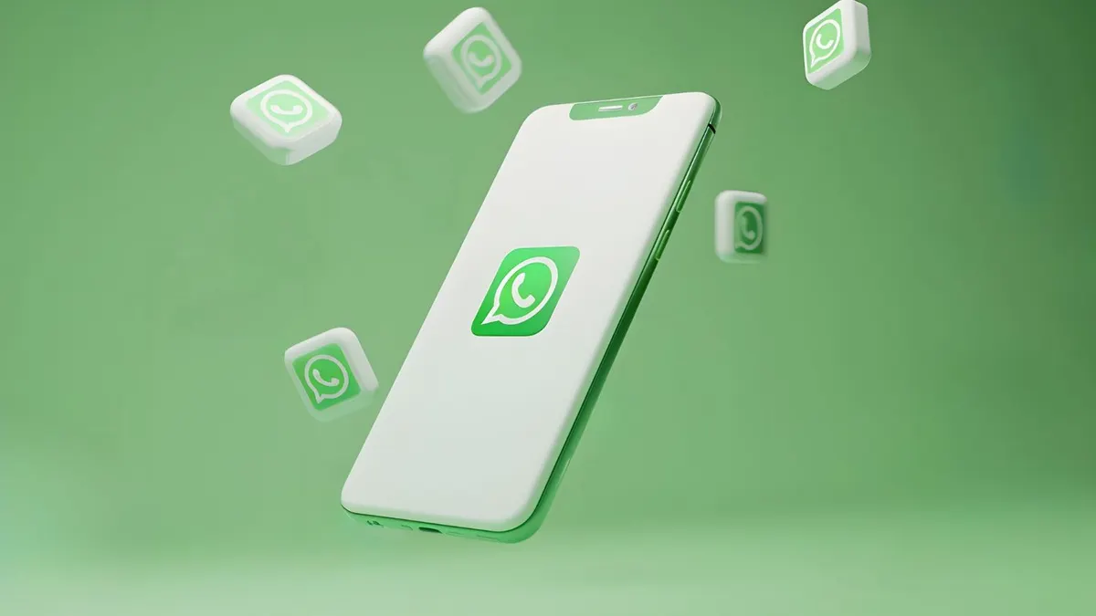 Ilustrasi VN menjadi teks di WhatsApp.