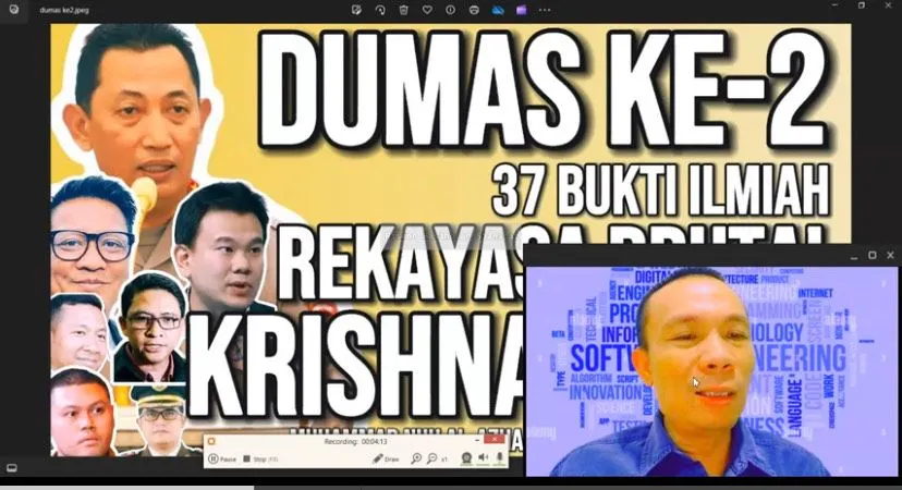 Rismon Sianipar geram lantaran laporan dirinya kepada pihak kepolisian terkait bukti ilmiah rekayasa CCTV Jessica Wongso belum digubris.