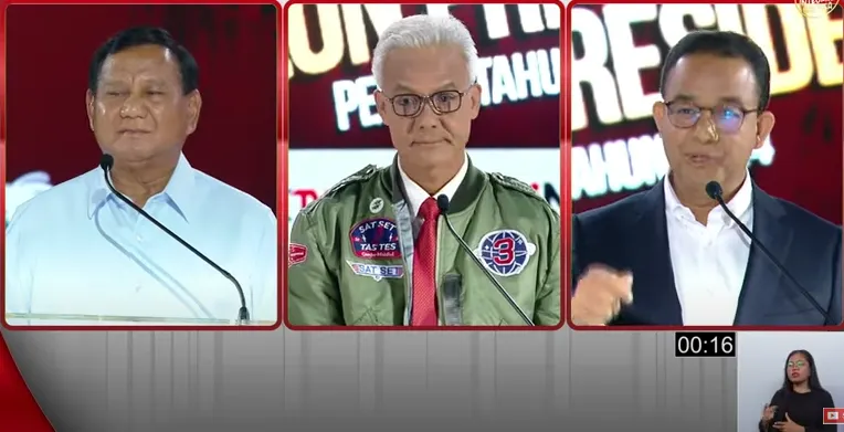Anies tanggapi komentar Presiden soal serangan personal di debat capres (Tangkapan layar YouTube KPU RI)