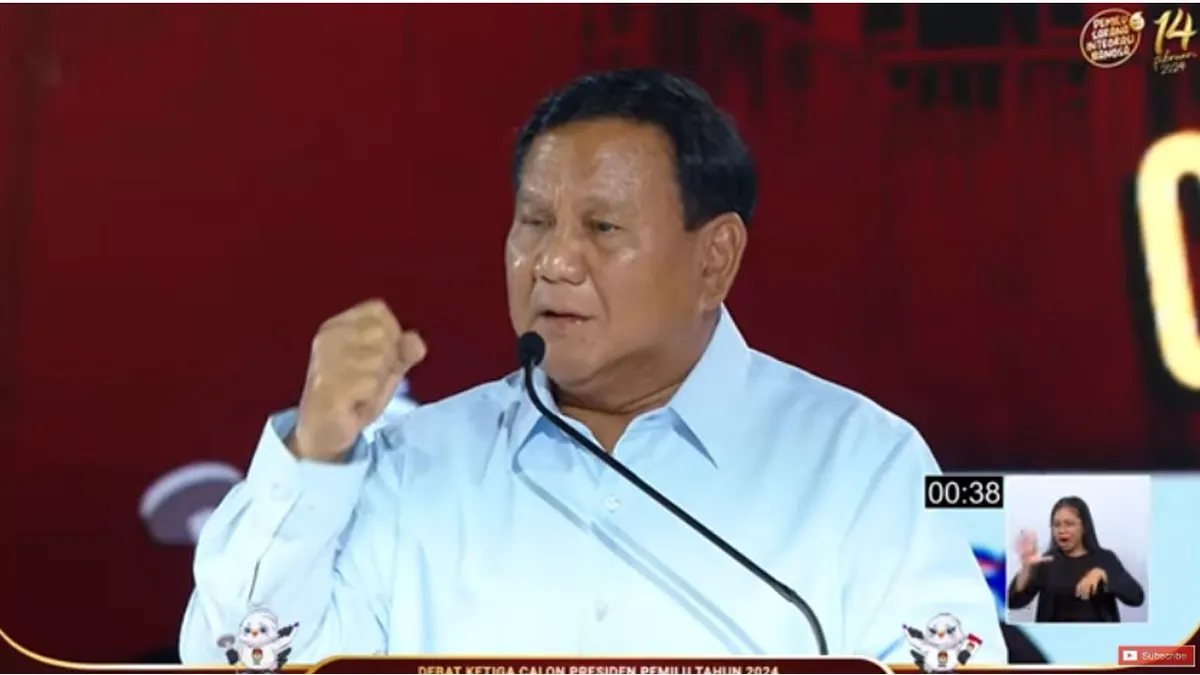 Capres 2024 No Urut 2, Prabowo Subianto