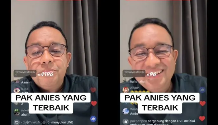 Anies Baswedan Live TikTok
