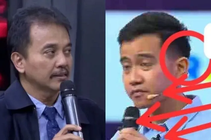Roy Suryo mengkritisi penggunaan 3 mic yang dipakai oleh Gibran Rakabuming Raka saat debat cawapres Pilpres 2024.