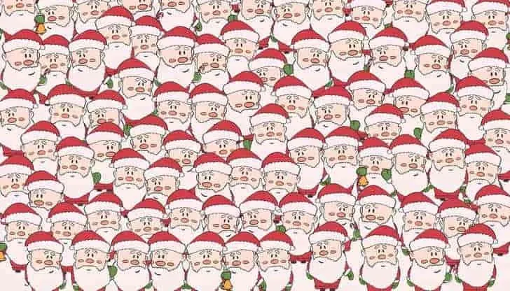 Tes Ilusi Optik: Uji Ketajaman Mata dengan Menemukan Domba di Antara Santa Claus dalam 8 Detik
