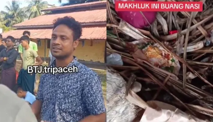 Belum lama ini viral di media sosial sebuah video yang memperlihatkan pengungsi Rohingya yang berada di Aceh ketahuan membuang nasi bungkus yang diberikan.