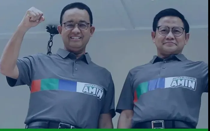 Pasangan Capres-Cawapres Anies Baswedan dan Muhaimin Iskandar atauCak Imin