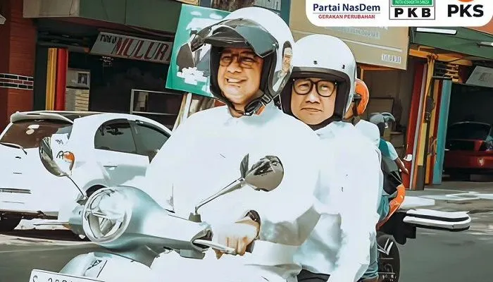 Juru Bicara Anies Baswedan, Sudirman Said mengungkapkan alasan di balik batalnya pengumuman struktur Timnas Pemenangan AMIN.