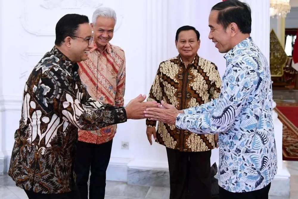 Presiden Jokowi bertemu dengan 3 Capres 2024, Anies Baswedan, Ganjar Pranowo, dan Prabowo Subianto
