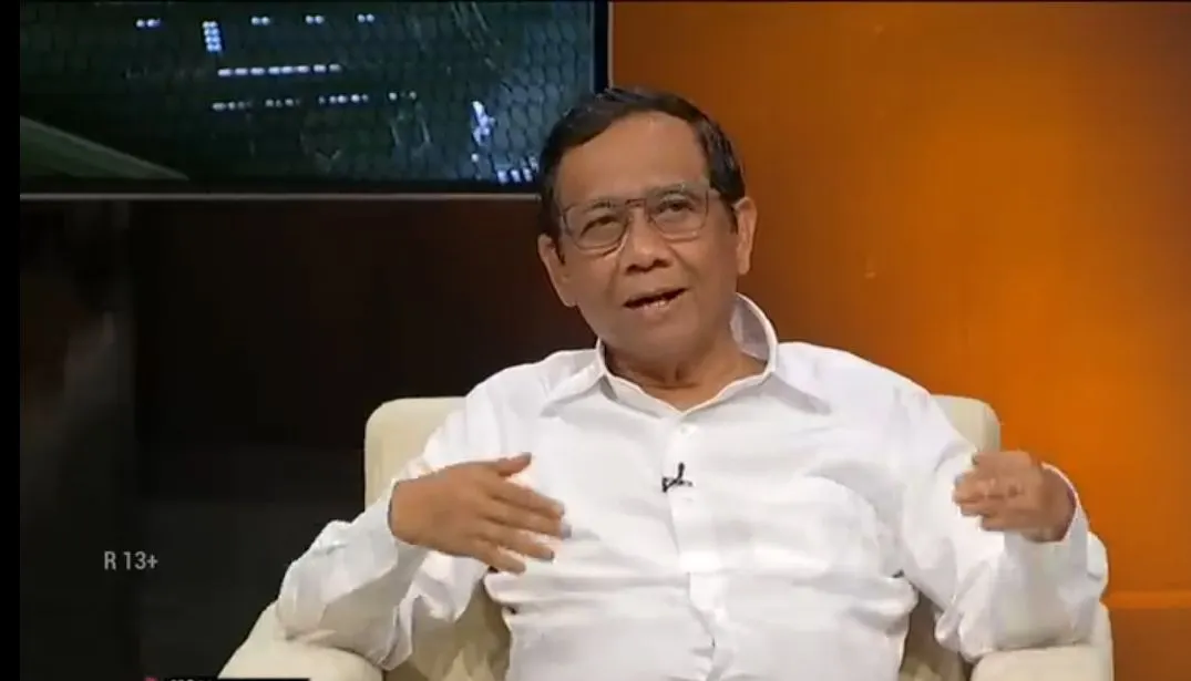 Bakal cawapres Mahfud MD menghadiri acara Kick Kontroversi di MetroTV belum lama ini.