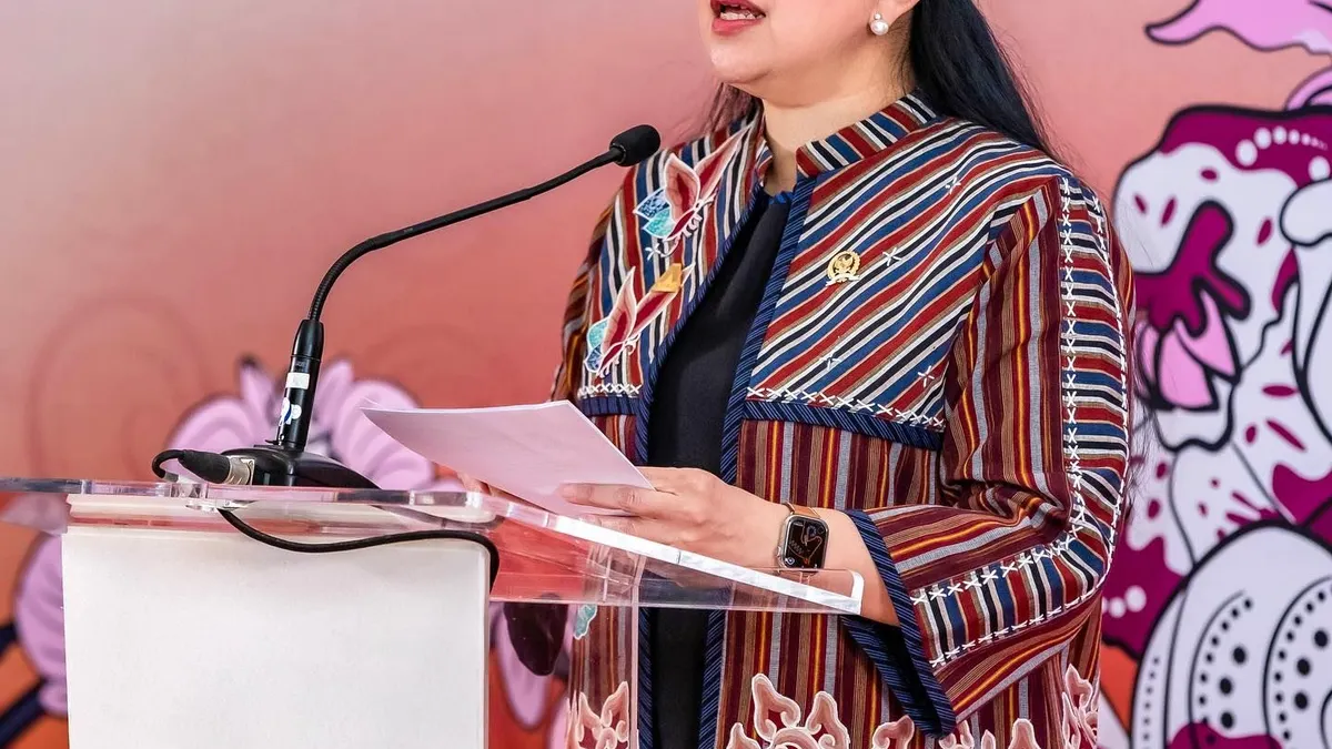 Puan Maharani ditanya soal status Gibran 
