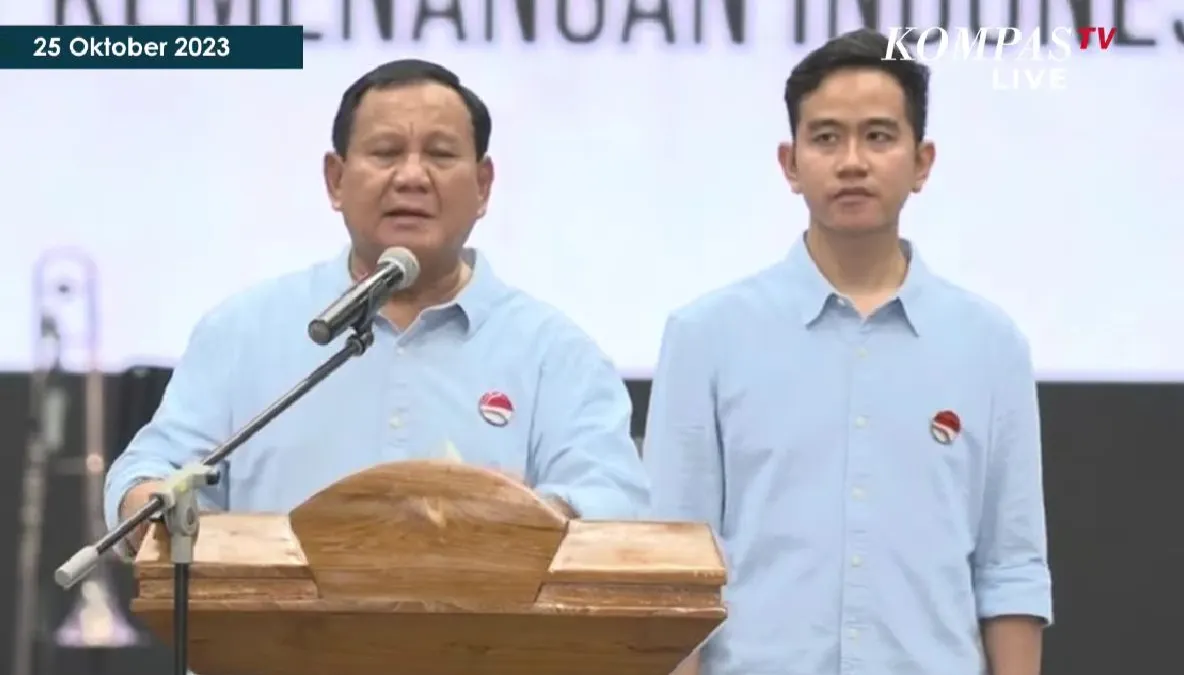 Prabowo dan Gibran hari ini akan langsung ke KPU untuk mendaftarkan diri sebagai pasangan calon (paslon) di Pilpres 2024.