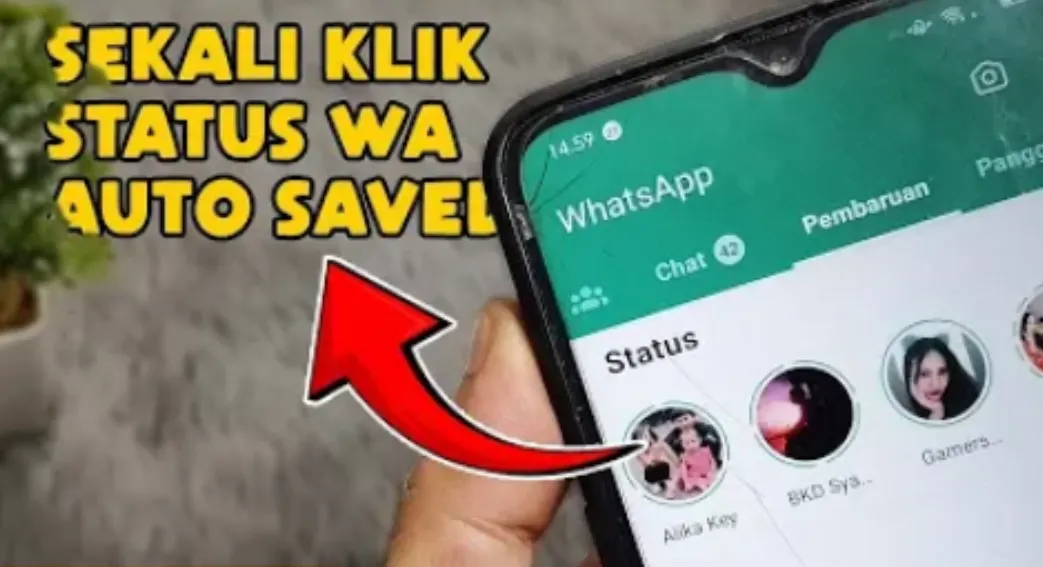 Ilustrasi Status WhatsApp