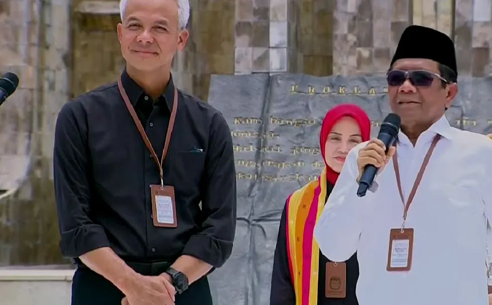 Pasangan capres-cawapres Ganjar Pranowo dan Mahfud MD akan mendaftar ke Komisi Pemilihan Umum (KPU) hari ini, Kamis, 19 Oktober 2023.