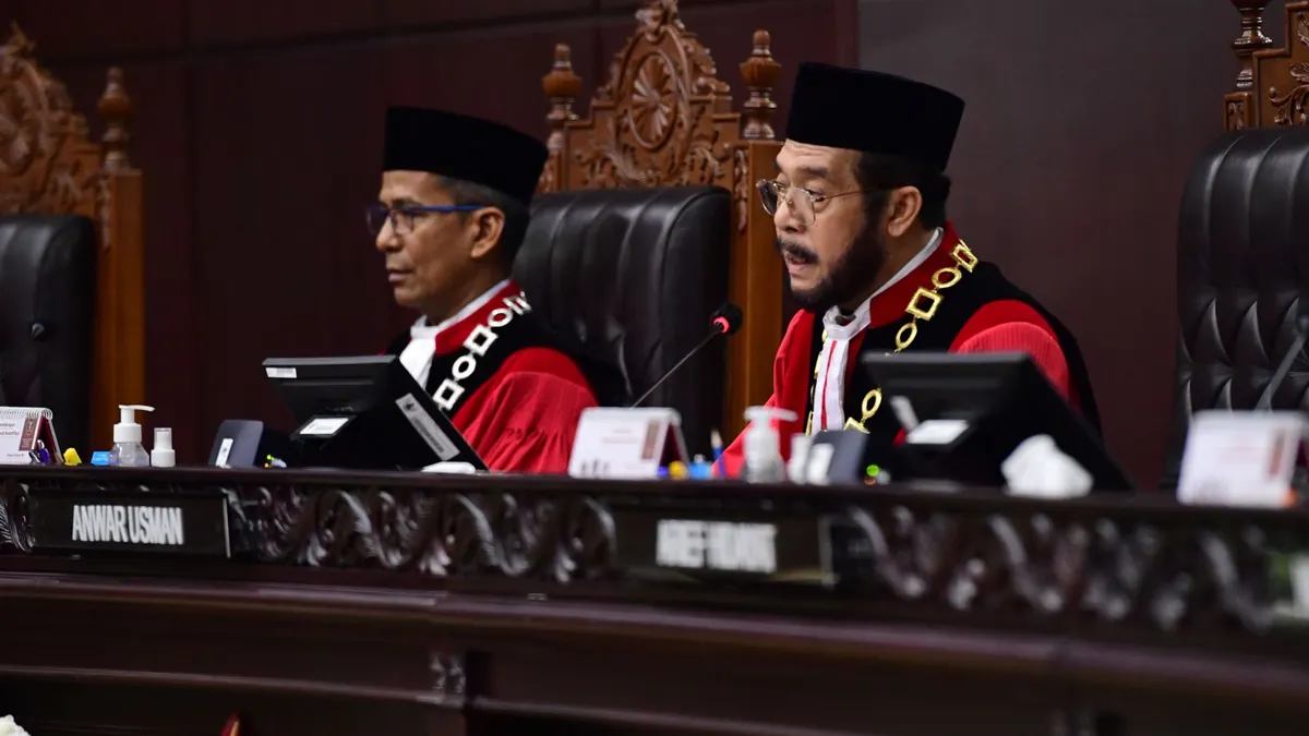 Ketua Mahkamah Konstitusi (MK) Anwar Usman (BPMI Setpres/Lukas)
