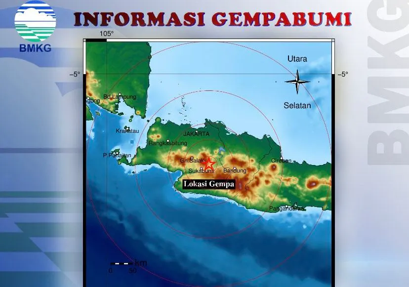 Terkini! Gempa Berkekuatan M 2,1 Guncang Cianjur, Jawa Barat