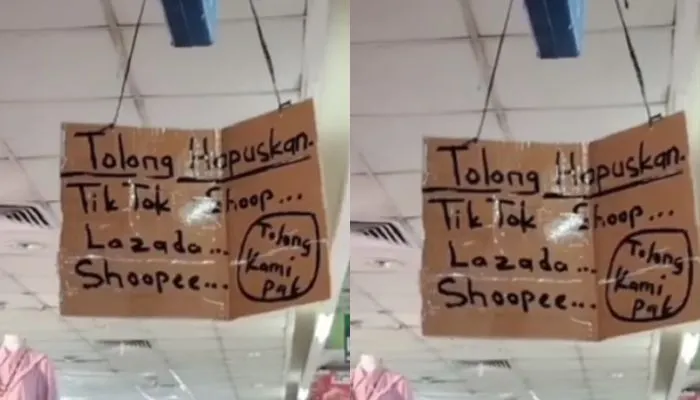 Belum lama TikTok Shop ditutup, kini pedagang di Tanah Abang meminta e-commerce seperti Shopee dan Lazada juga ditutup.