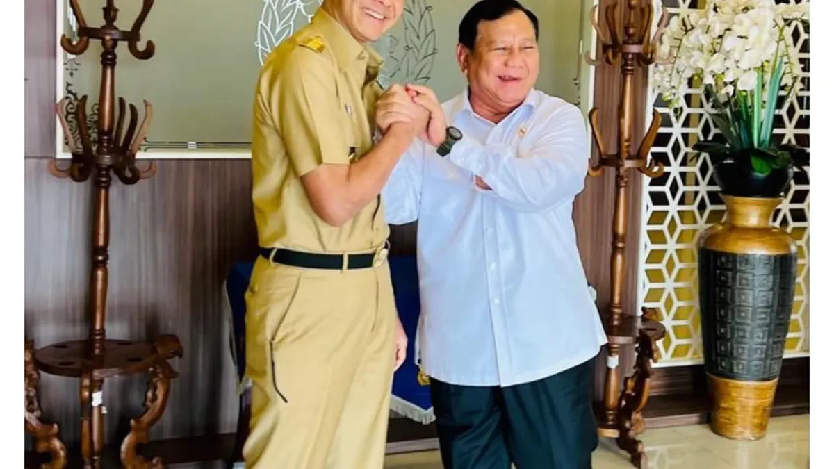 Ganjar Pranowo dan Prabowo Subianto