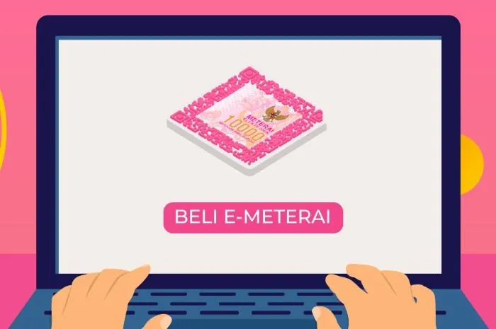 Ilustrasi e-meterai untuk pendaftaran CPNS dan PPPK 2023