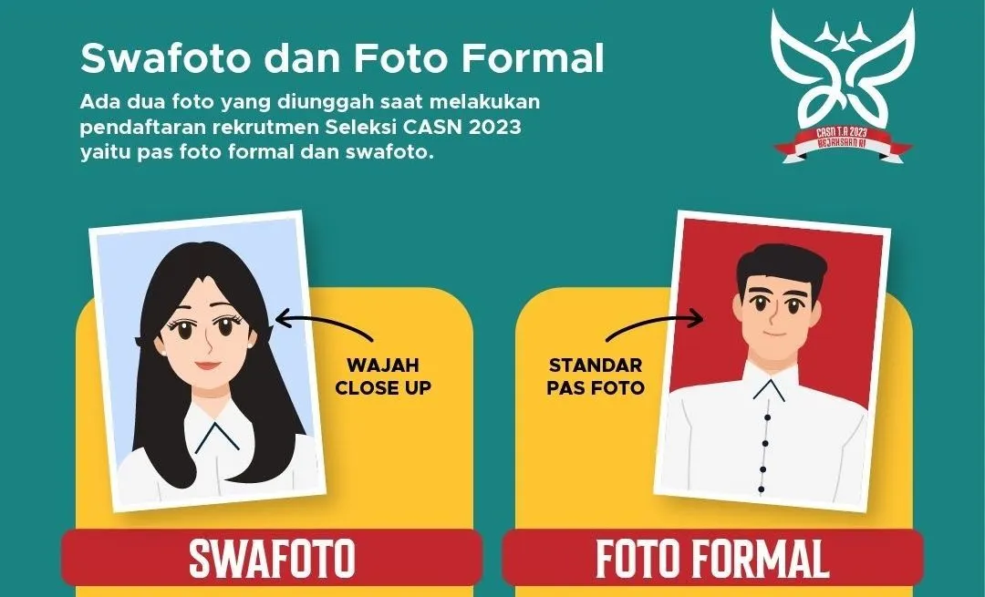 Ketentuan Plus Tata Cara Swafoto dan Foto Formal untuk Daftar Seleksi CPNS dan PPPK 2023, Simak Penjelasannya! (Instagram @@biropegkejaksaan)