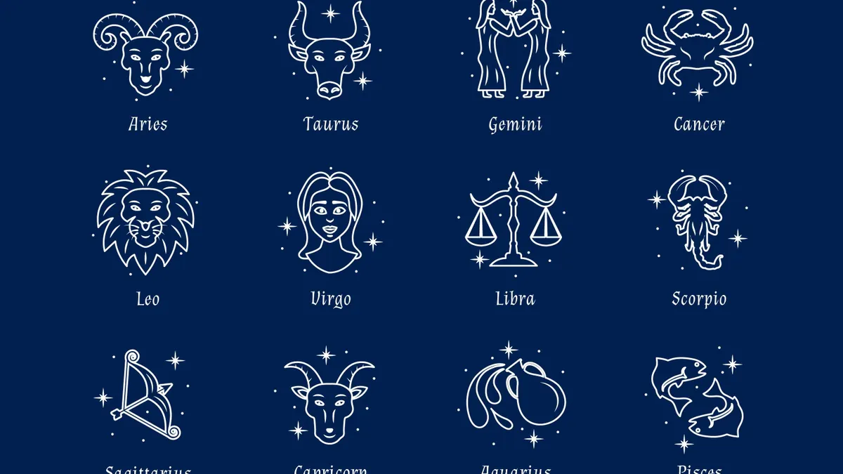 Ilustrasi zodiak yang selalu punya topik obrolan seru ketika kencan.