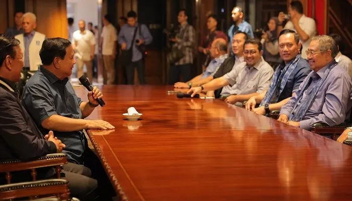 Pertemuan SBY dan Prabowo Subianto. 