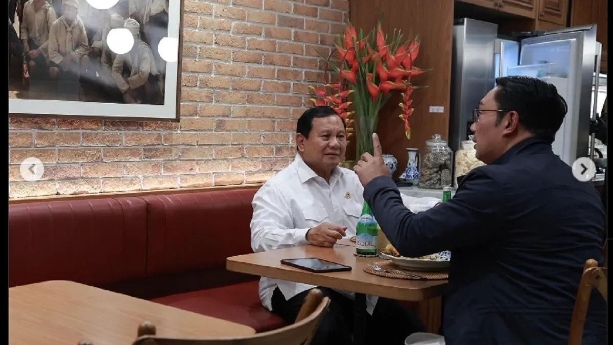 Pertemuan antara Ridwan Kamil dan juga Prabowo Subianto digelar secara tertutup dan tak didampingi oleh jajaran pengurus partai.