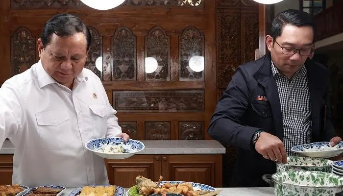 Prabowo Subianto dan Ridwan Kamil