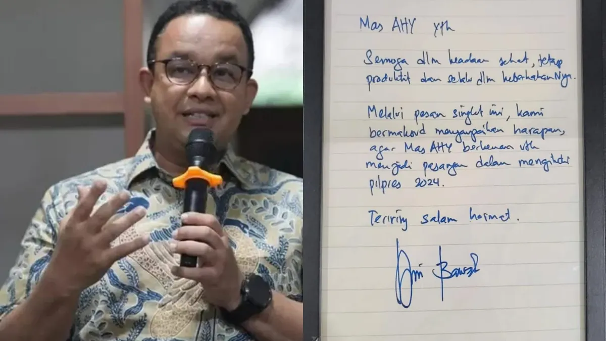 Anies Baswedan dan Surat kepada AHY