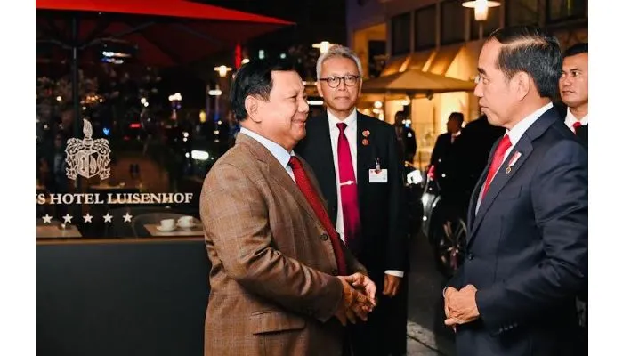 Kebersamaan Prabowo Subianto dan Presiden Joko Widodo (Jokowi)