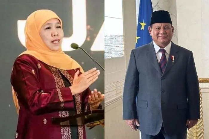 Potret Khofifah Indar Parawansa dan Prabowo Subianto.