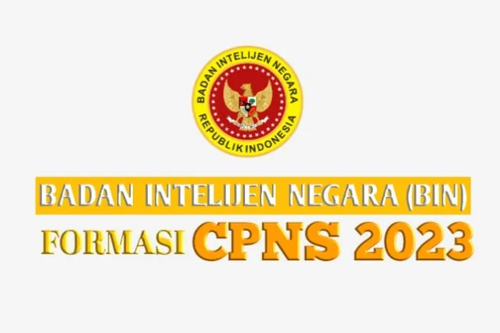 BIN SIAPKAN FORMASI CPNS 2023